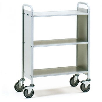 Bürowagen 150 kg, mit 3 Böden und geschlossenen Seitenwänden