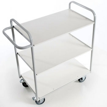 Preview: Bürowagen ohne Wände, 3 Etagen, 1000x500 mm Ladeflächen, 150 Tragkraft