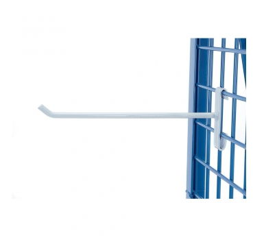 Dornträger Stahl geschweißt, pulverbeschichtet lichtgrau RAL 7035.