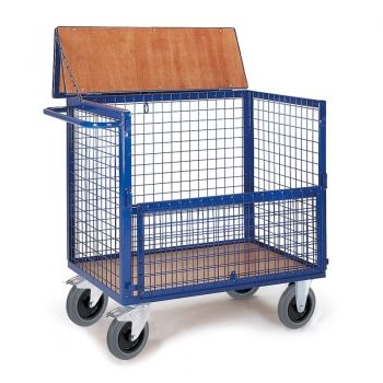 Drahtkastenwagen mit Deckel