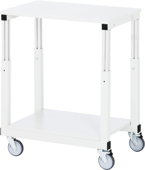 Tischwagen Serie E, B700xT500xH650-1000mm, EGB-Melamin-Platte 28mm