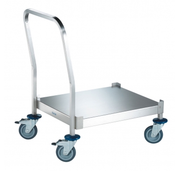 Edelstahl Transportwagen, 650x530 mm