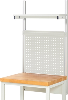 Preview: System-Aufbau - Komplettset 01, für Produktbreite 750 mm, RAL7035/RAL7035