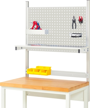 System-Aufbau - Komplettset 01, für Produktbreite 1000 mm, RAL7035/RAL7035