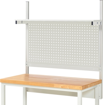 Preview: System-Aufbau - Komplettset 01, für Produktbreite 1250 mm, RAL7035/RAL7035
