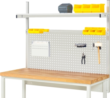 System-Aufbau - Komplettset 01, für Produktbreite 1500 mm, RAL7035/RAL7035