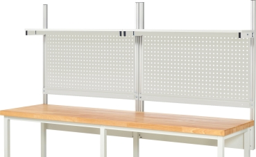 Preview: System-Aufbau - Komplettset 01, für Produktbreite 2500 mm, RAL7035/RAL7035