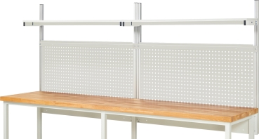 Preview: System-Aufbau - Komplettset 01, für Produktbreite 3000 mm, RAL7035/RAL7035