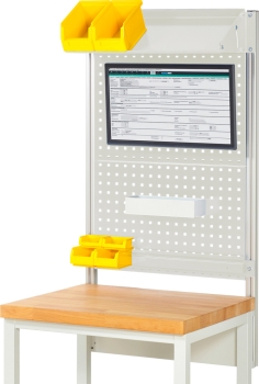 System-Aufbau - Komplettset 02, für Produktbreite 750 mm, RAL7035/RAL7035