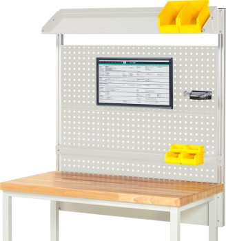 System-Aufbau - Komplettset 02, für Produktbreite 1250 mm, RAL7035/RAL7035