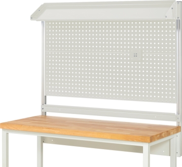 Preview: System-Aufbau - Komplettset 02, für Produktbreite 1500 mm, RAL7035/RAL7035