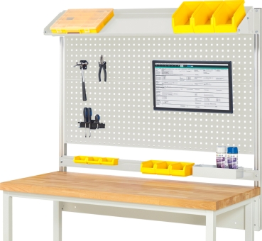 System-Aufbau - Komplettset 02, für Produktbreite 1500 mm, RAL7035/RAL7035