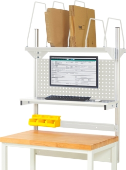 System-Aufbau - Komplettset 03, für Produktbreite 1000 mm, RAL7035/RAL7035