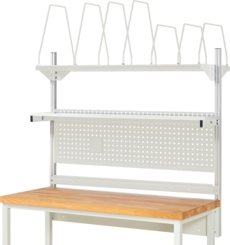Preview: System-Aufbau - Komplettset 03, für Produktbreite 1500 mm, RAL7035/RAL7035