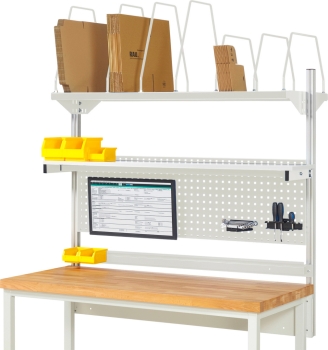System-Aufbau - Komplettset 03, für Produktbreite 1500 mm, RAL7035/RAL7035
