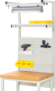 System-Aufbau - Komplettset 04, für Produktbreite 750 mm, RAL7035/RAL7035