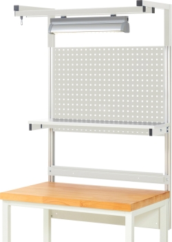 Preview: System-Aufbau - Komplettset 04, für Produktbreite 1000 mm, RAL7035/RAL7035