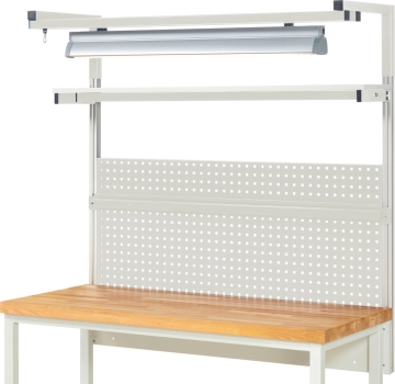 Preview: System-Aufbau - Komplettset 04, für Produktbreite 1500 mm, RAL7035/RAL7035