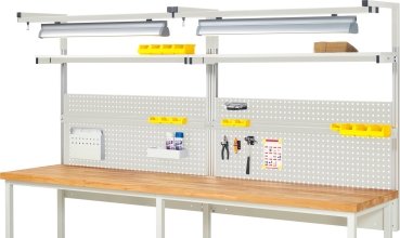 System-Aufbau - Komplettset 04, für Produktbreite 3000 mm, RAL7035/RAL7035