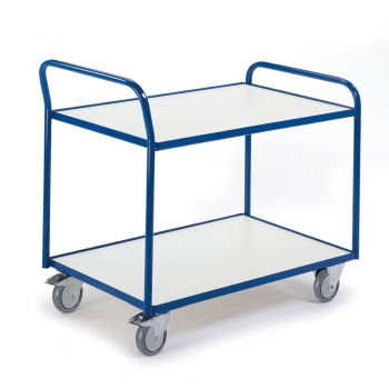 ESD-Tischwagen mit 2 Ladeflächen, 250 kg Tragkraft