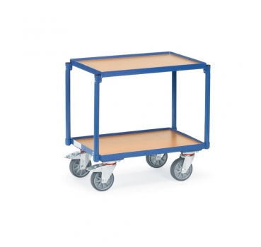 Etagen-Roller 250 kg, mit 2 Böden aus Holz