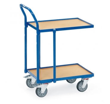 Etagen-Roller 250 kg, mit 2 Böden aus Holz