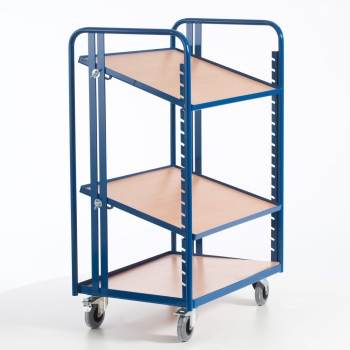 Preview: Etagenwagen mit 2 losen Böden, 200 kg Tragkraft, 1240x620 mm LxB