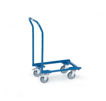 Eurokasten-Roller mit Schiebebügel, Ladefläche 610x410 mm, 250 kg Tragkraft