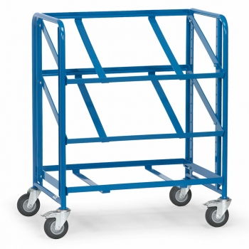 Eurokastenwagen 250 kg, mit 3 offenen Etagenrahmen für je 2 Eurokästen