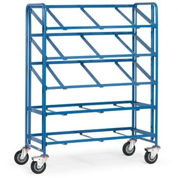 Eurokastenwagen 250 kg, mit 5 offenen Etagenrahmen für je 3 Eurokästen