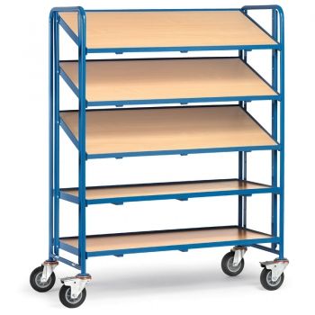 Eurokastenwagen 250 kg, mit 5 Etagenrahmen aus Holz