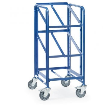 Eurokastenwagen 250 kg, mit 3 offenen Etagenrahmen für je 1 Eurokasten