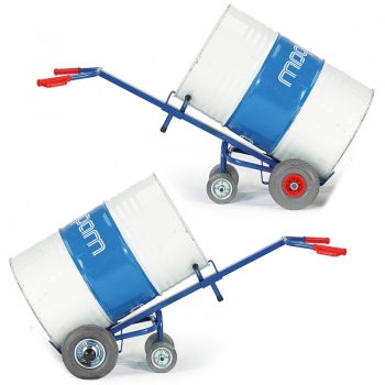 Fasskarre 2 Stützräder, 250 kg Tragkraft, LxBxH 700x500x1600 mm