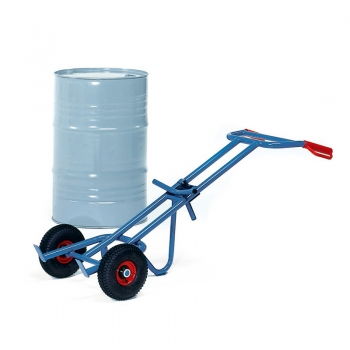 Fasskarre 300 kg, wahlweise mit Vollgummi- oder Luftbereifung