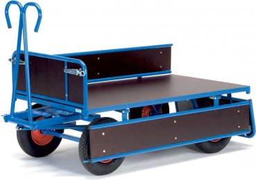 Preview: Handpritschenwagen, 4 Bordwände, 700-1250 kg, Ladefl. 1600x900 mm