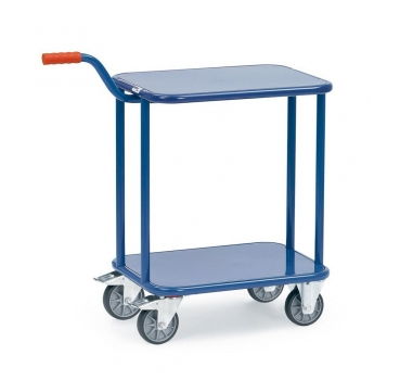 Griffroller 250 kg Tragkraft, 2 Stahlblechplattformen, Ladeflächen LxB 600x500 mm