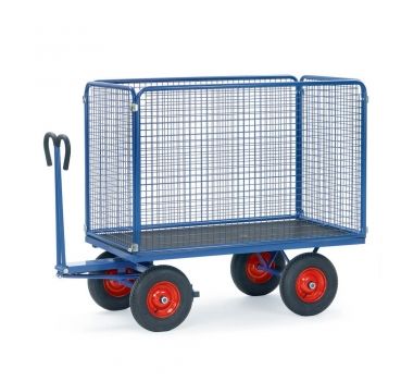 Handpritschenwagen bis 1250 kg, mit Drahtgitterwände
