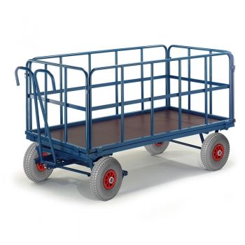 Handpritschenwagen mit Rohrgitterwänden