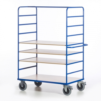 Preview: Hohe Etagenwagen, 500 kg Tragkraft, 1200x800 mm LxB