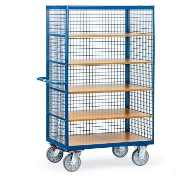 Kastenwagen mit Drahtgitter verkleidet, 750 kg Tragkraft