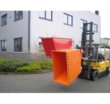 Kippbehälter Typ Duo, 1200 kg Traglast, Inhalt 2x0,9cbm, BxTxH 1790x1560x1010mm