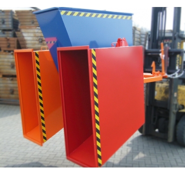 Preview: Kippbehälter Typ Trio, 1500 kg Traglast, Inhalt 3x0,6cbm, BxTxH 1850x1560x1010mm-2