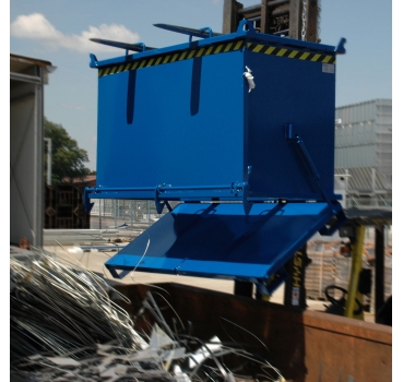 Preview: Klappbodenbehälter, 1000 kg Traglast, Inhalt 0,5cbm, BxTxH 1370x910x770mm-4