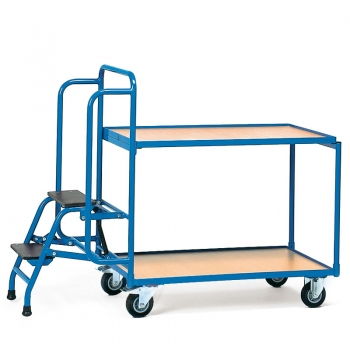 Kommissionierwagen 250 kg, mit Trittstufen