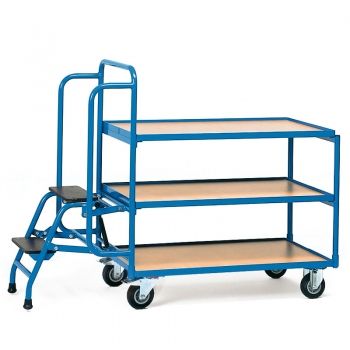 Kommissionierwagen 250 kg, mit Trittstufen