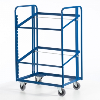 Preview: Kommissionierwagen für Euronorm-Kästen, 200 kg Tragkraft, 410x620 mm LxB