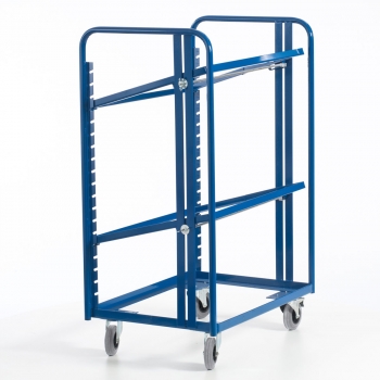 Preview: Kommissionierwagen für Euronorm-Kästen, 200 kg Tragkraft, 820x620 mm LxB