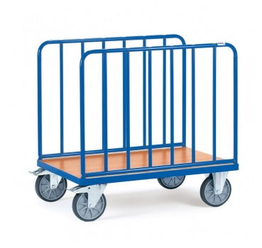 Längswandwagen 600 kg, mit vertikalen Streben