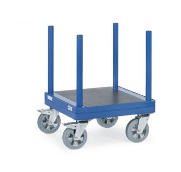 Langmaterial-Wagen mit Rungen, Ladefläche 700x700 mm, 1500 kg