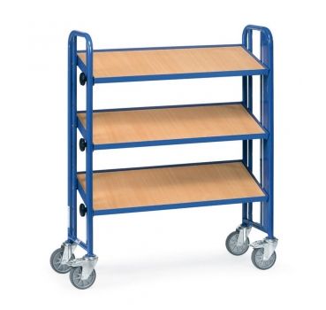 Montagewagen 250 kg, mit 3 neigbaren Böden aus Holz